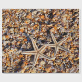 Starfish Seashells Dekoupage Geschenkpapier (Flach)