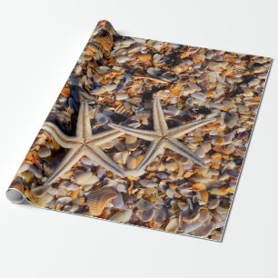 Starfish Seashells Dekoupage Geschenkpapier