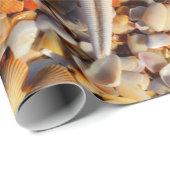 Starfish Seashells Dekoupage Geschenkpapier (Rolleneckpunkt)