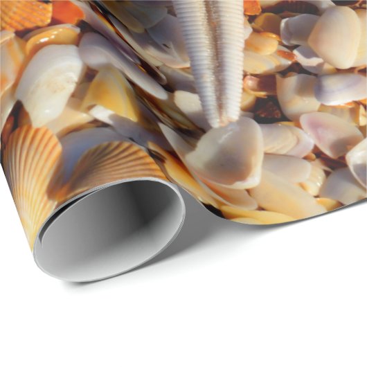 Starfish Seashells Dekoupage Geschenkpapier (Rolleneckpunkt)