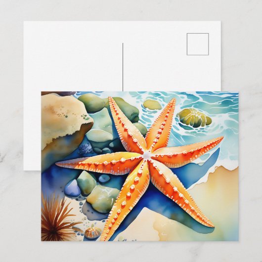 Starfish Serenity Postkarte (Vorne/Hinten)