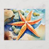 Starfish Serenity Postkarte (Vorderseite)