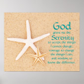 Starfish Serenity Prayer Poster (Vorne)