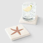 Starfish - Sherman Denton Fish Lithograph Steinuntersetzer (Seitenansicht)