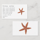 Starfish - Sherman Denton Fish Lithograph Visitenkarte (Vorne/Hinten)