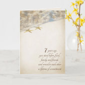 Starfish Siebenjährige Jubiläumskarte Karte (Gelbe Blume)