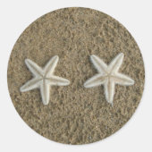 Starfish-Siegel Runder Aufkleber (Vorderseite)