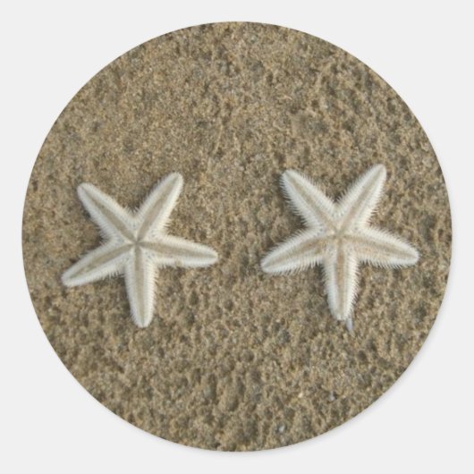 Starfish-Siegel Runder Aufkleber (Vorderseite)