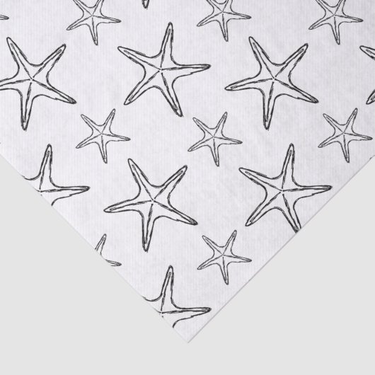 Starfish Sketch Custom Seidenpapier (Detail)