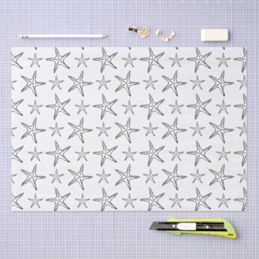 Starfish Sketch Custom Seidenpapier (Handwerk)