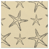 Starfish Sketch Zeichnend Muster Stoff (Nahaufnahme)