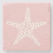 Starfish sommerlicher nautischer Designstein Steinuntersetzer (Vorderseite)
