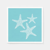 Starfish sommerliches nautisches Design Serviette (Vorderseite)
