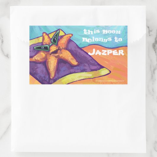 Starfish Sonnenbader Buchzeichen Stickers (Tasche)