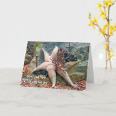 Starfish Spaß zum Nachdenken Karte (Gelbe Blume)