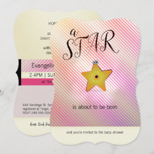 Starfish Star Baby Dusche Einladungen
