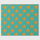 Starfish Star Fish Beach Seashell Seashell Sommer Geschenkpapier (Flach)