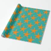 Starfish Star Fish Beach Seashell Seashell Sommer Geschenkpapier (Ungerollt)