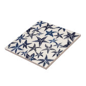 Starfish Stift Muster in Blau Fliese (Seite)