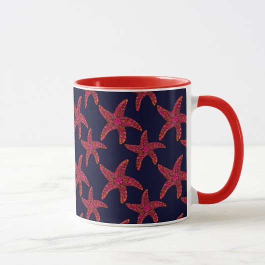 Starfish Stilmuster Tasse (Rechts)