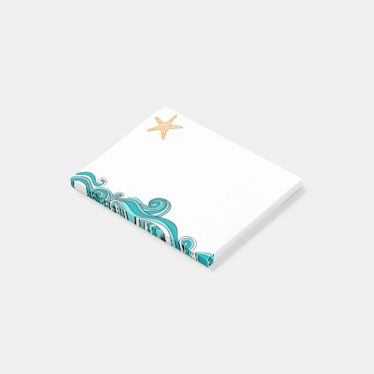 Starfish Story Adoption Party Favor Note Pad Post-it Klebezettel (angewinkelt)