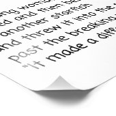 Starfish Story, Starfish Thrower, Starfish Gedicht Fotodruck (Ecke)