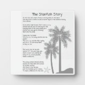 Starfish Story, Starfish Thrower, Starfish Gedicht Fotoplatte (Vorderseite)