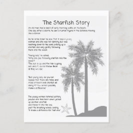 Starfish Story, Starfish Thrower, Starfish Gedicht Postkarte