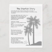 Starfish Story, Starfish Thrower, Starfish Gedicht Postkarte (Vorderseite)