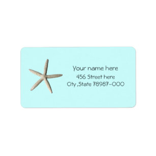 Starfish-Strand-Adressen-Etiketten Adressaufkleber