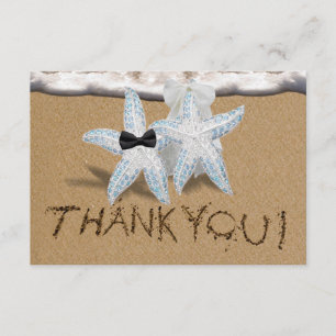 Starfish-Strand danken Ihnen zu kardieren Dankeskarte