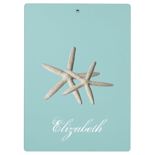 Starfish-Strand-Klemmbrett Klemmbrett (Rückseite)