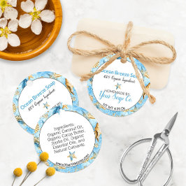 🌊 Starfish Strandcolor - Themed Soap Hang Tags Geschenkanhänger