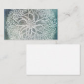 Starfish Stranddekor Blaue Wasserfarbe Aquamarin I Visitenkarte (Vorne/Hinten)