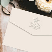 Starfish Style Beach House Rücksendeadresse Permastempel