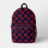 Starfish Style Muster Bedruckter Rucksack (Vorderseite)
