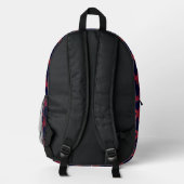 Starfish Style Muster Bedruckter Rucksack (Rückseite)