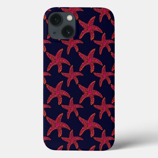 Starfish Style Muster Case-Mate iPhone Hülle (Rückseite)