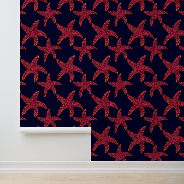 Starfish Style Muster Tapete (Anwendung)