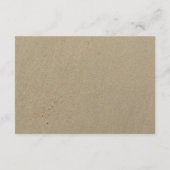 Starfish Summer Beach Wedding Empfang Begleitkarte (Rückseite)