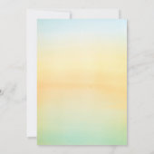 Starfish Sunset Beach Tropical Wedding Einladung (Rückseite)