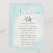 Starfish Tabelle 17 Sitzkarte (Vorne/Hinten)