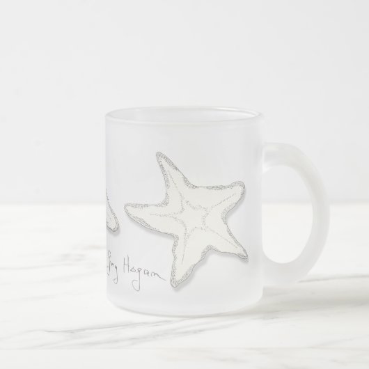 Starfish-Tassen u. Trinkbehälter Mattglastasse (Rechts)