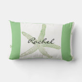 Starfish Template Beach Sage Grün Lendenkissen (Rückseite)