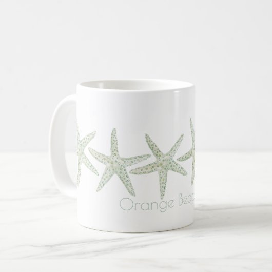 Starfish Trio für Wasserfarben Kaffeetasse (Vorderseite Links)