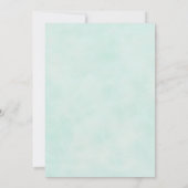 Starfish Tropical Vintag Beach Mint Wedding Einladung (Rückseite)