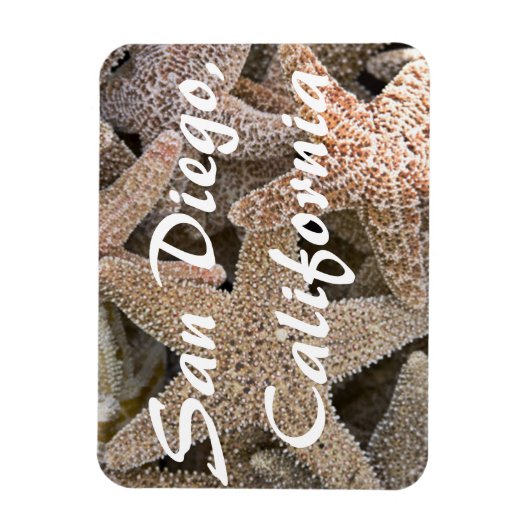 Starfish überall , San Diego , Kalifornien Magnet (Vertikal)