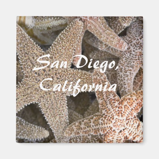 Starfish überall , San Diego , Kalifornien Magnet (Vorne)