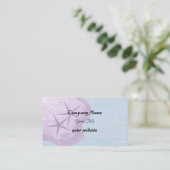 Starfish und Beach Theme Visitenkarte (Stehend Vorderseite)