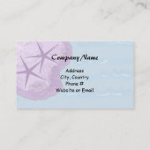 Starfish und Beach Theme Visitenkarte (Rückseite)